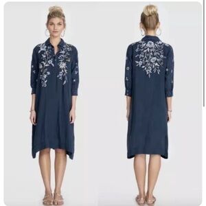 Johnny Was Shiloh Henley Shirt Dress - size medium. New with tags.